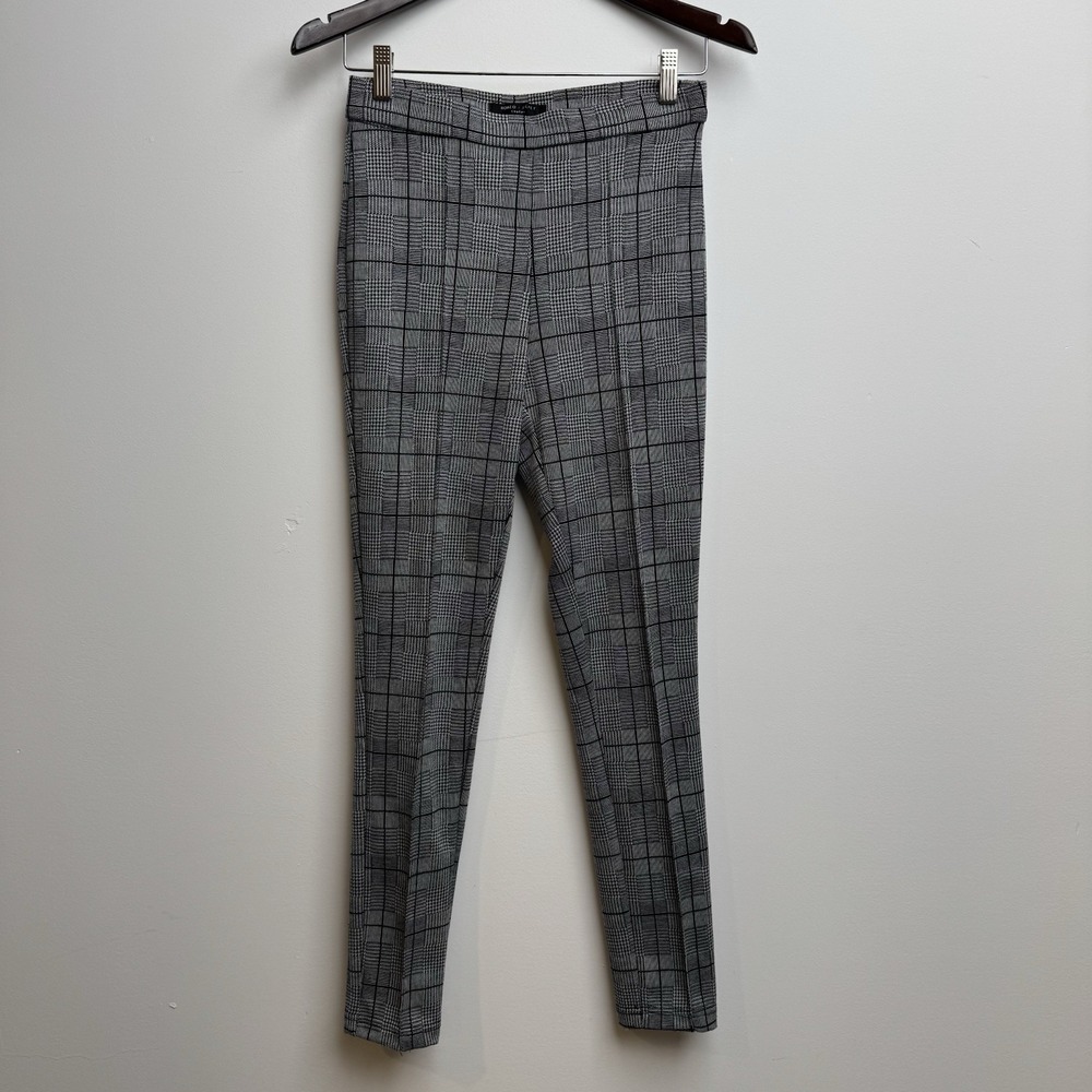 Romeo + Juliet Couture Gray Houndstooth Sz Small‎ Casual Trousers Pants Womens